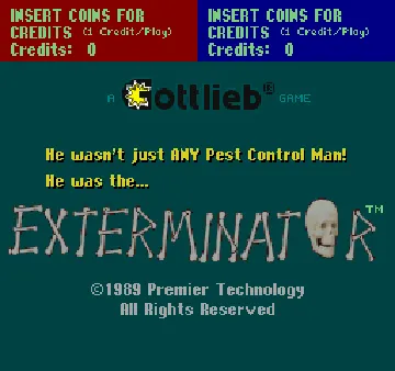 Exterminator screen shot title